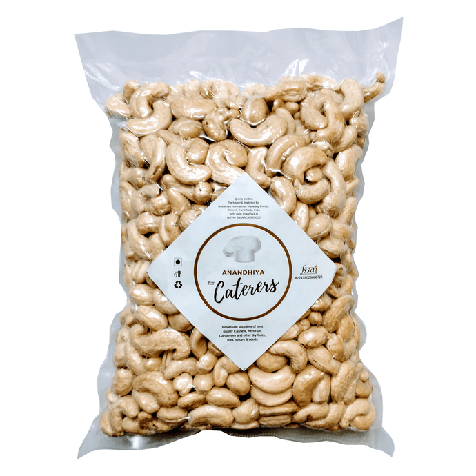 Anandhiya Cashews Plain Cashew Nut / Kaju Whole Kernels [Average Grade}